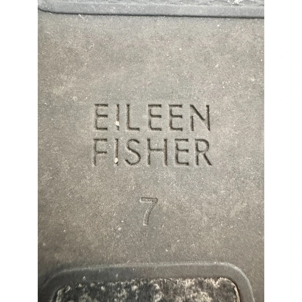 Eileen Fisher Eddy Mélange 2‎ Platform Oxfords Grey Herringbone Shoe Womens 7